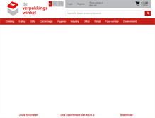 Tablet Screenshot of deverpakkingswinkel.com